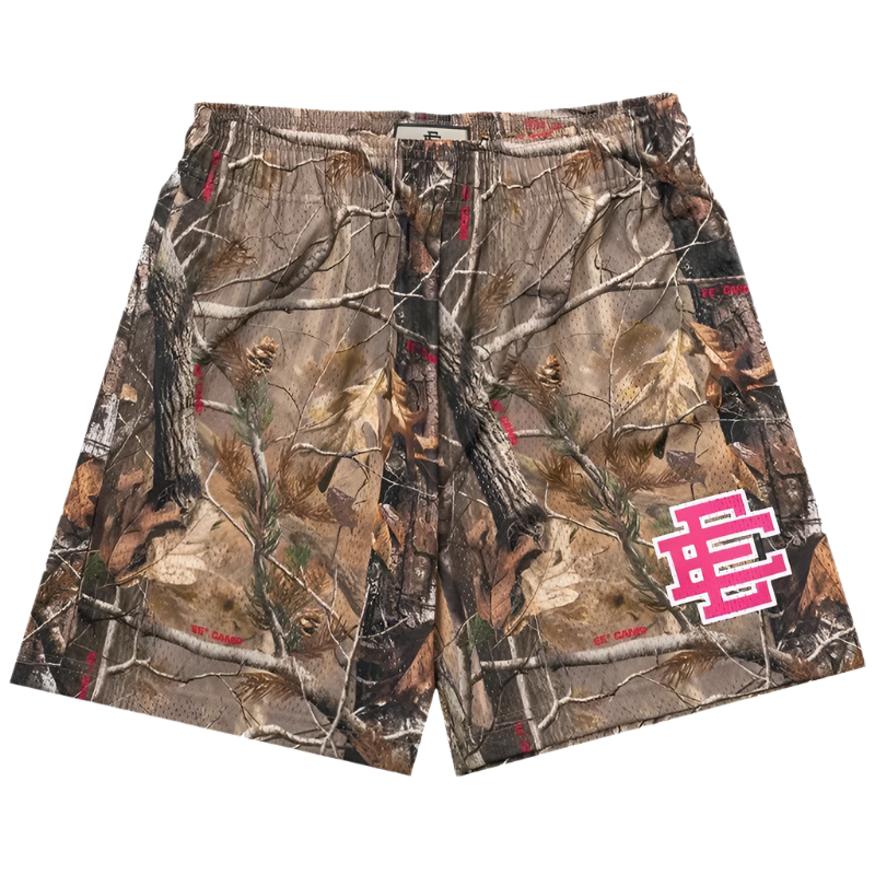 Y2K Mesh Printed Gym Shorts