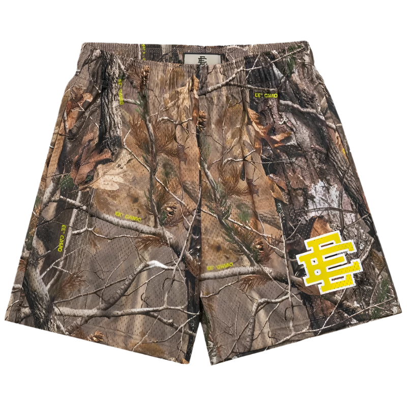 Y2K Mesh Printed Gym Shorts