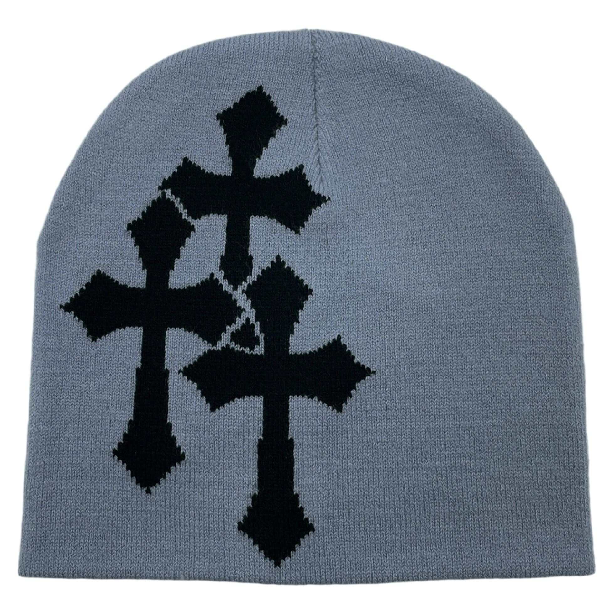 Y2K Crucifix Jacquard Beanie